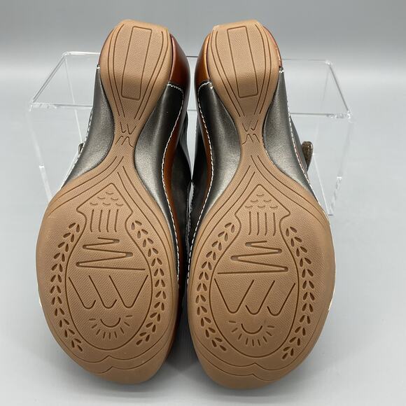 NEW White Mountain Women’s Valencia Slip on Clog Sandals Pewter Size 7.5 - Picture 9 of 11